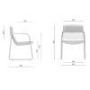 Kreslo FLEXI LOUNGE FL M Q LD seating SEDOOZ rozmer