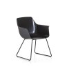 Plastove kreslo Enki ENK201TEC, Marte, cierne