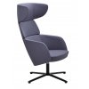 otočné celočalúnené kreslo ušiak s vysokým operadlom a opierkou hlavy,  centrálna podnož so štvorramenným krížom, WINX LOUNGE 886.01, RIM
