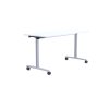 sklopny stol mobilny na kolieskach u connect 3490 stolova doska polar white, kovova podnoz misty grey