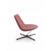 Relaxačné kreslo CHIC LOUNGE A20F, Profim, čalúnené červené kreslo s nízkym operadlom, zboku