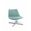 Relaxačné kreslo CHIC LOUNGE A20F, Profim, čalúnené tyrkysové kreslo s nízkym operadlom