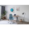 Otočné kreslo ELLIE Pro 10ST, Profim, modré kancelárske kreslo na kolieskach, s vysokým operadlom, do pracovne