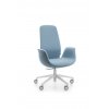 Otočné kreslo ELLIE Pro 10ST, Profim, svetlomodré kancelárske kreslo na kolieskach, s vysokým operadlom