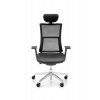 Ergonomická kancelárska stolička VIOLLE 151SFL chrome, Profim, otočná, s opierkou hlavy, spredu