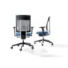 Ergonomická kancelárska stolička XENON NET 101, Profim, otočná, so sieťovým operadlom, bedrová opierka, modrá