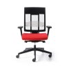 Ergonomická kancelárska stolička XENON NET 101, Profim, otočná, so sieťovým operadlom, bedrová opierka, červená spredu