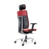 Ergonomická kancelárska stolička XENON 11, Profim, otočná, s opierkou hlavy a bedrovou opierkou, s podrúčkami, zozadu