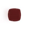 Costuras base pouf top hexagon red