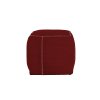 Costuras base pouf front hexagon red