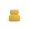 GRILL lounge chair front plain mustard