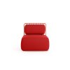 GRILL lounge chair front plain red
