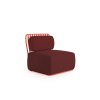 GRILL lounge chair 45 hexagon red