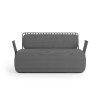 GRILL 2 seat sofa front hexagon grey