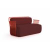 GRILL 2 seat sofa 45 hexagon red