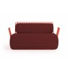 GRILL 2 seat sofa front hexagon red