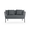 ARP 2 seat sofa front plain anthracite