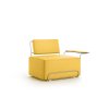 LILLY lounge armchair right 45 plain mustard