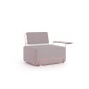 LILLY lounge armchair right 45 hexagon pink
