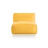 Mareta XL lounge chair front plain mustard