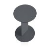 Ploid side table cenital anthracite