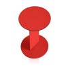 Ploid side table cenital red