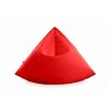 Sail pouf front plain red