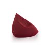 Sail pouf 45 hexagon red