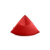 Sail mini pouf front plain red