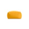Sail square pouf front plain mustard