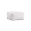 Sail square pouf 45 plain white