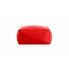 Sail square pouf front plain red