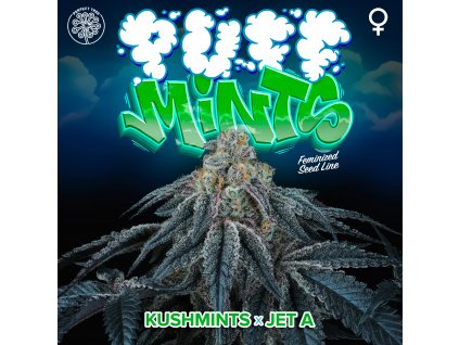 PUFF MINTS logo plant cross
