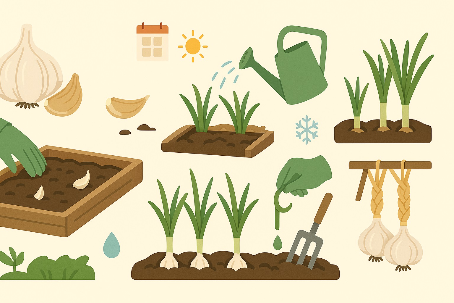 Cesnak kompletný sprievodca od sadby po skladovanie