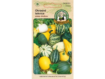 okrasne tekvice zmes druhov predna strana