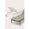 Hliníkové lehátko LAGO (Čalúnenie/rám OLIVE/TAUPE)