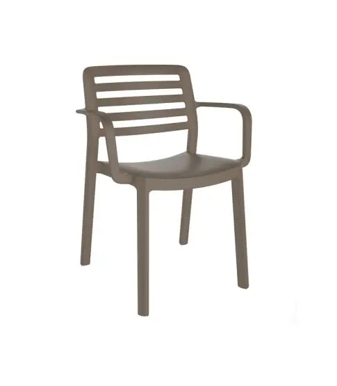 Plastové kreslo WIND/P Farba: Čokoládová