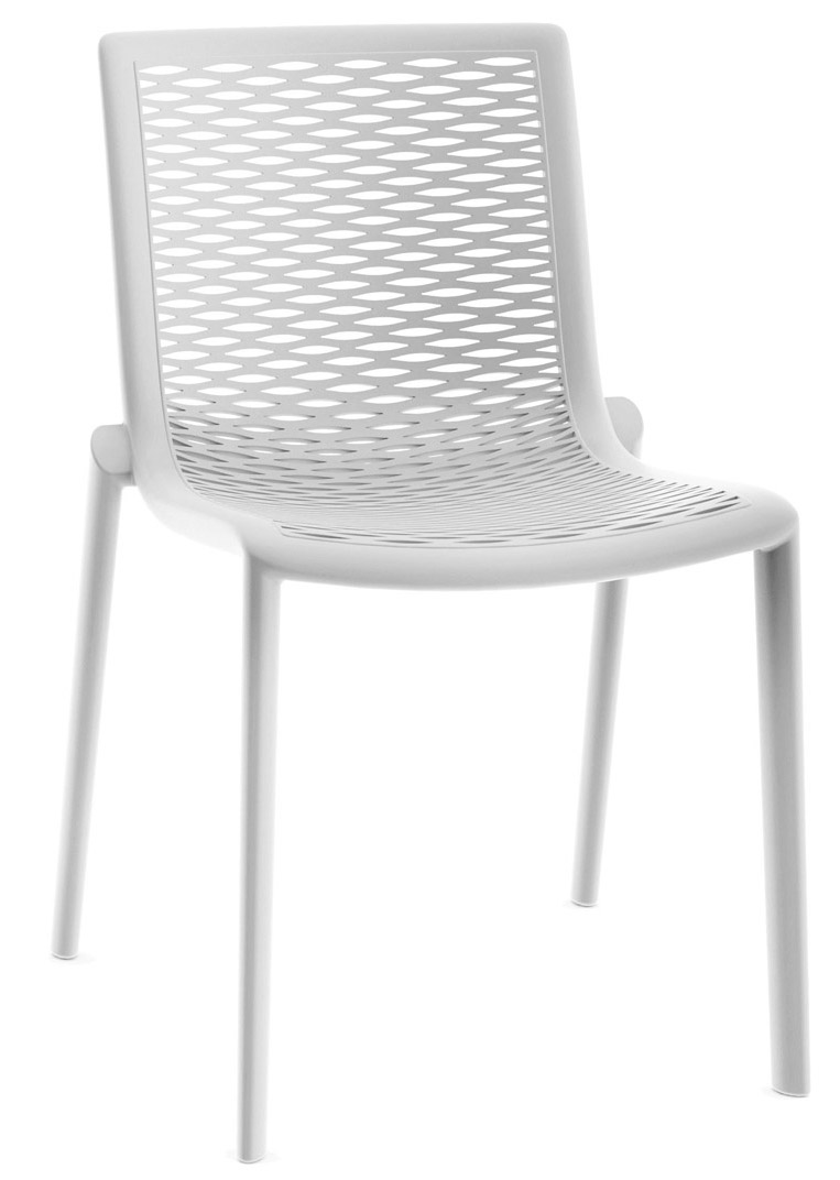 Plastová stolička NETKAT Farba: Biela