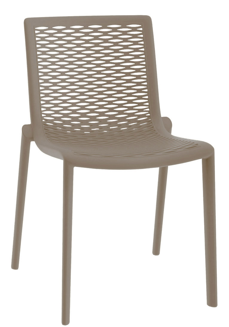 Plastová stolička NETKAT Farba: Piesková