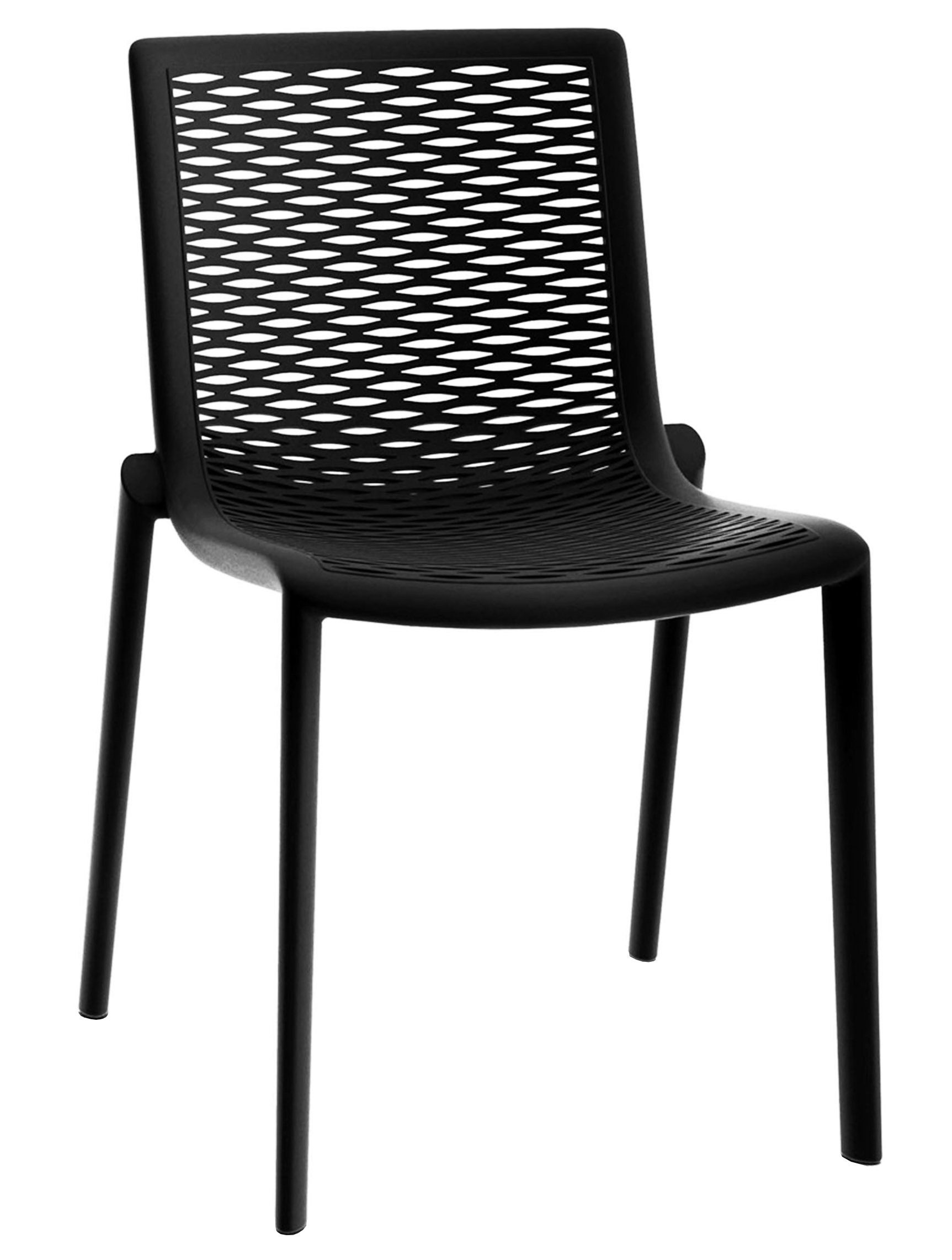 Plastová stolička NETKAT Farba: Čierna