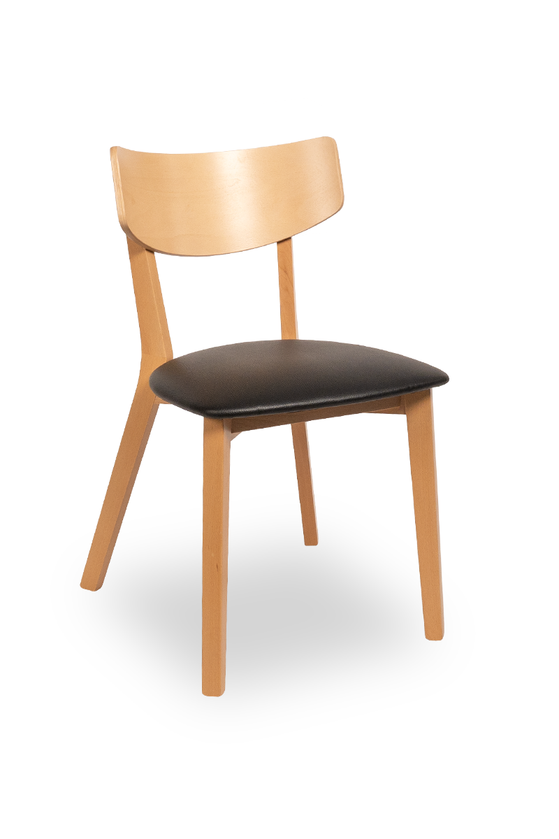 Drevená stolička ZEN WOOD Verzia: čalúnený sedák