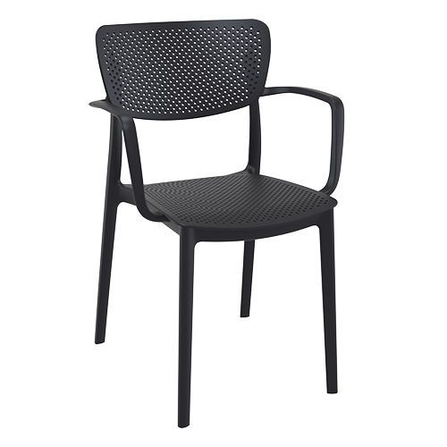 Plastová stolička LOFT Farba: BLACK