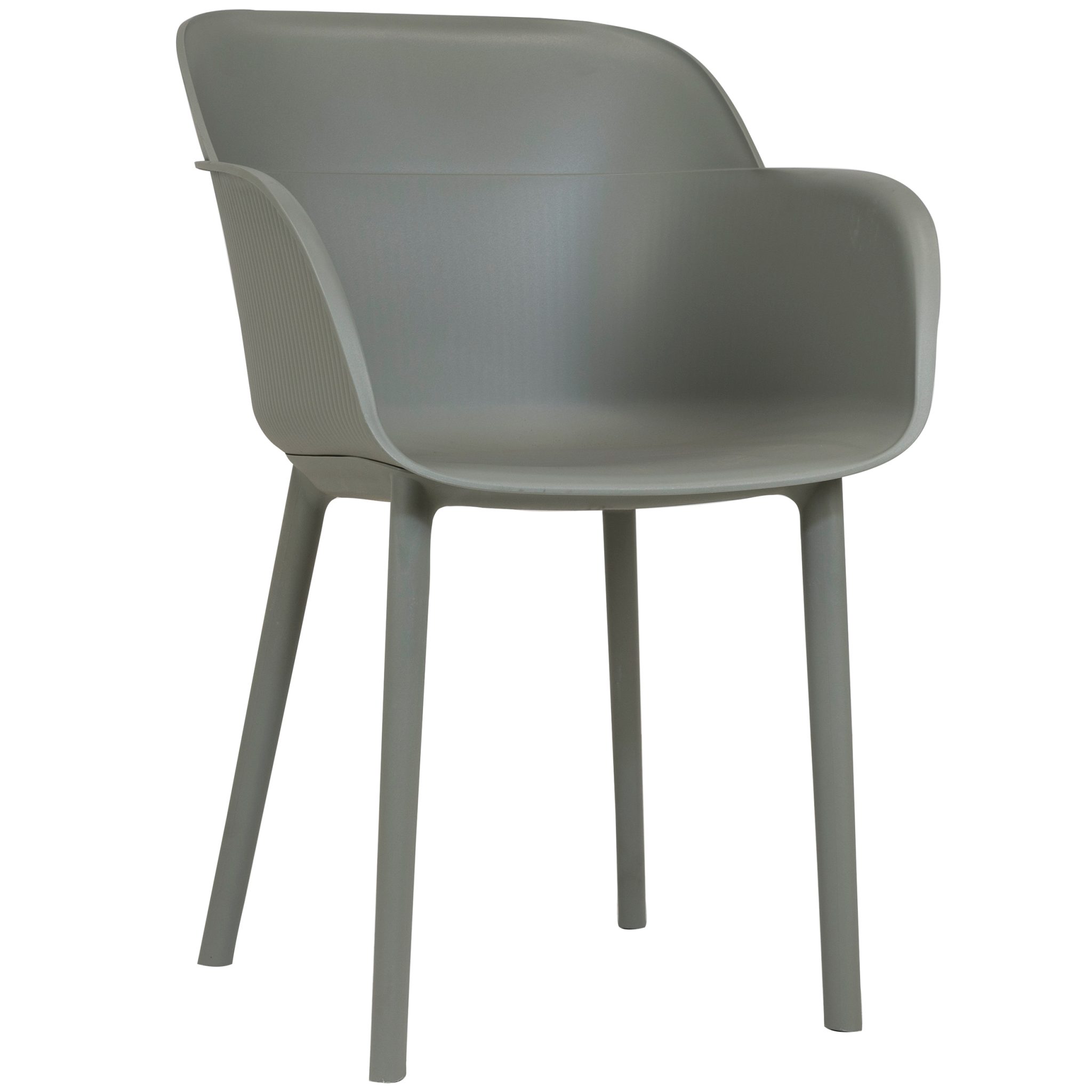 Plastové kreslo SHELL Farba: GREY-TAUPE