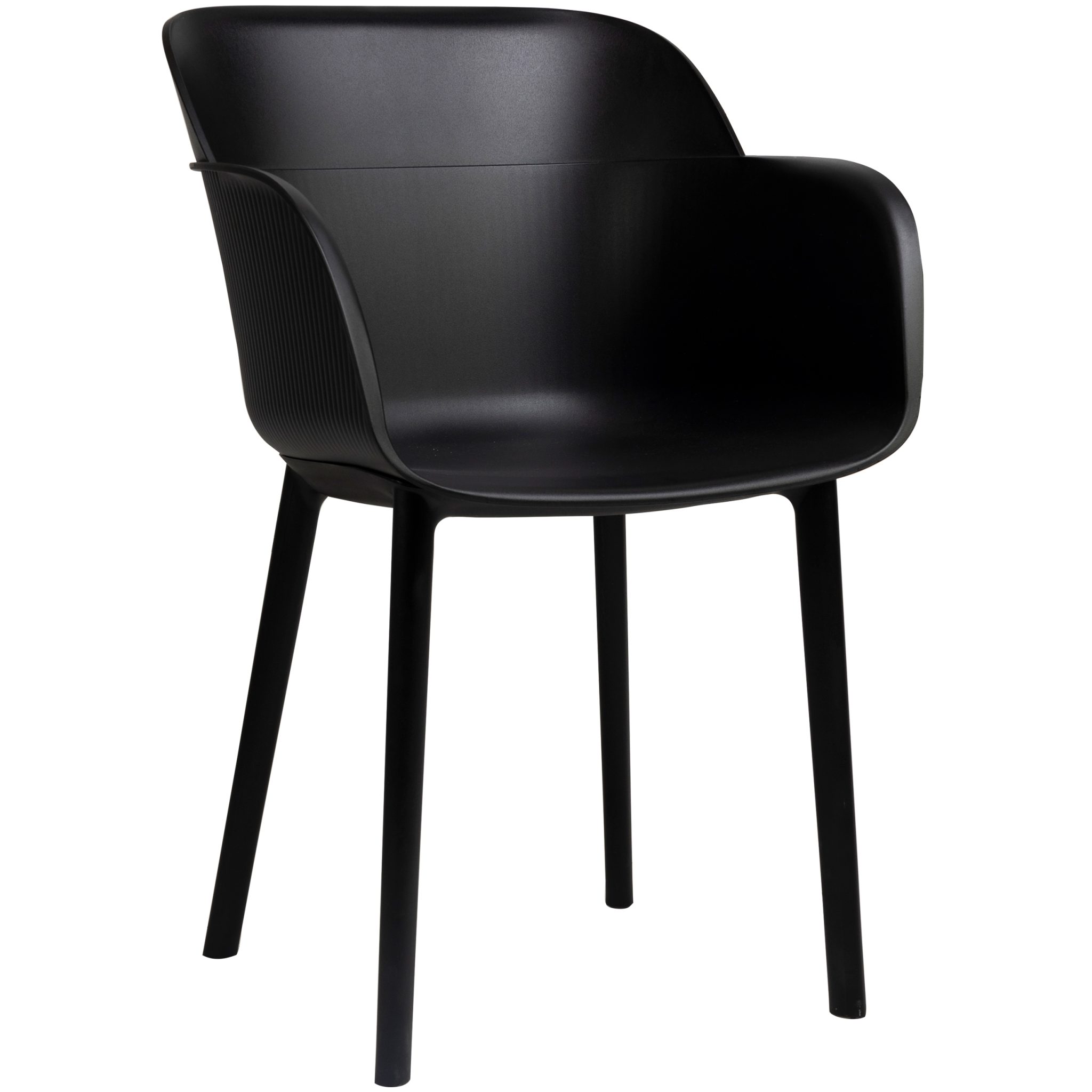 Plastové kreslo SHELL Farba: BLACK