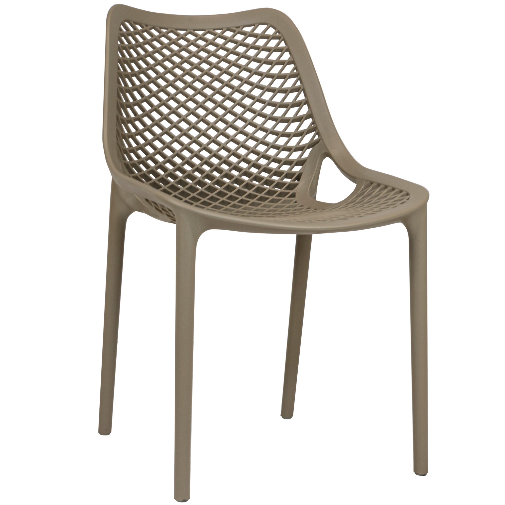 Plastová stolička AIR Farba: TAUPE-SAND