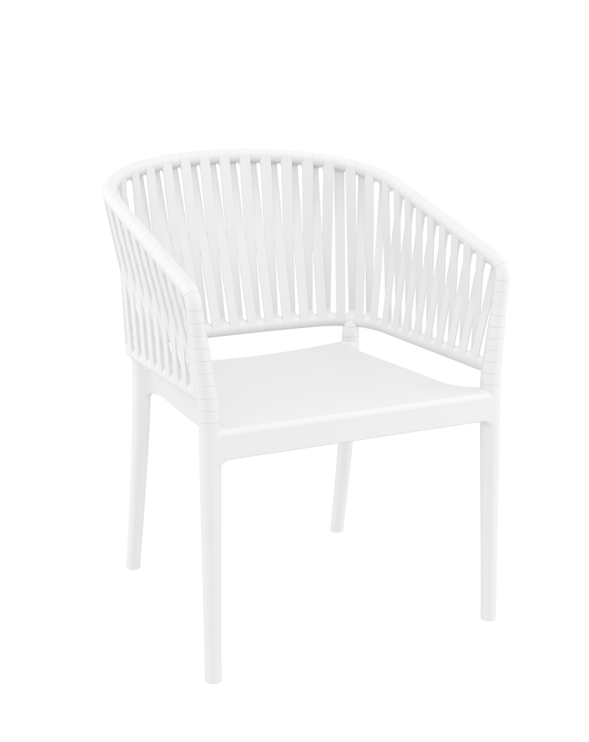 Plastová stolička PORTOFINO Farba: WHITE