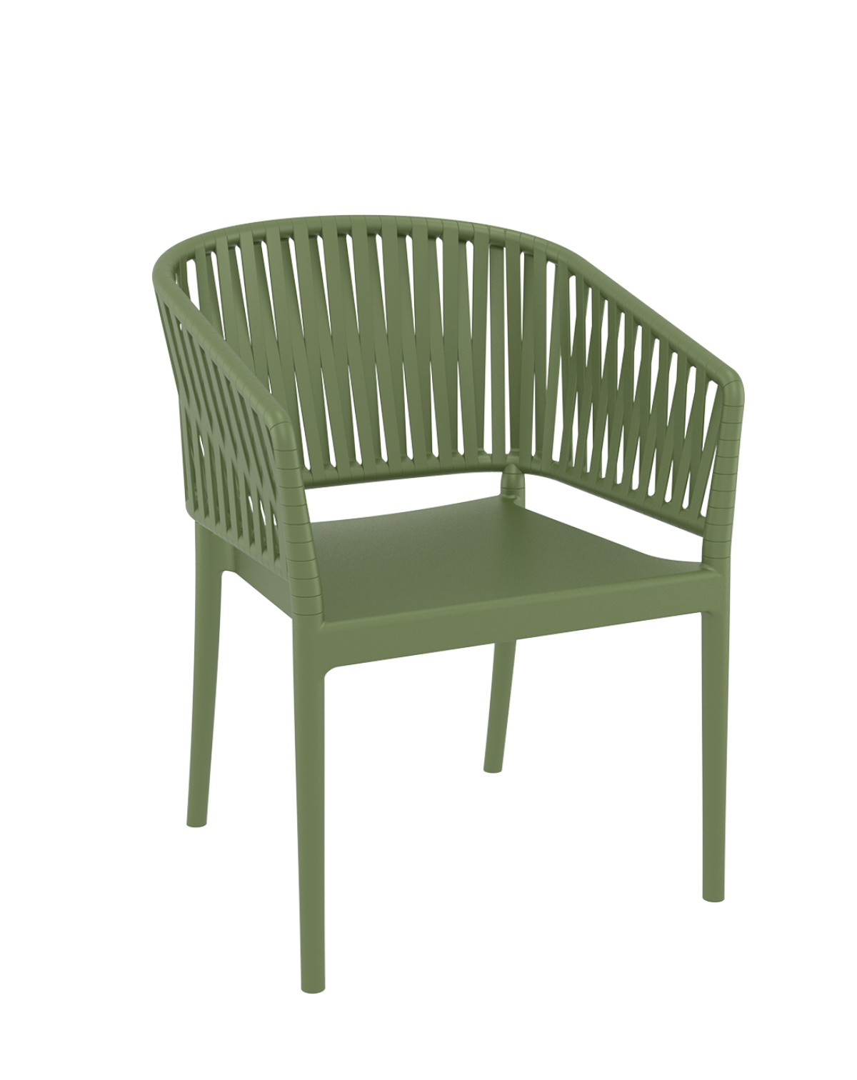Plastová stolička PORTOFINO Farba: OLIVE GREEN