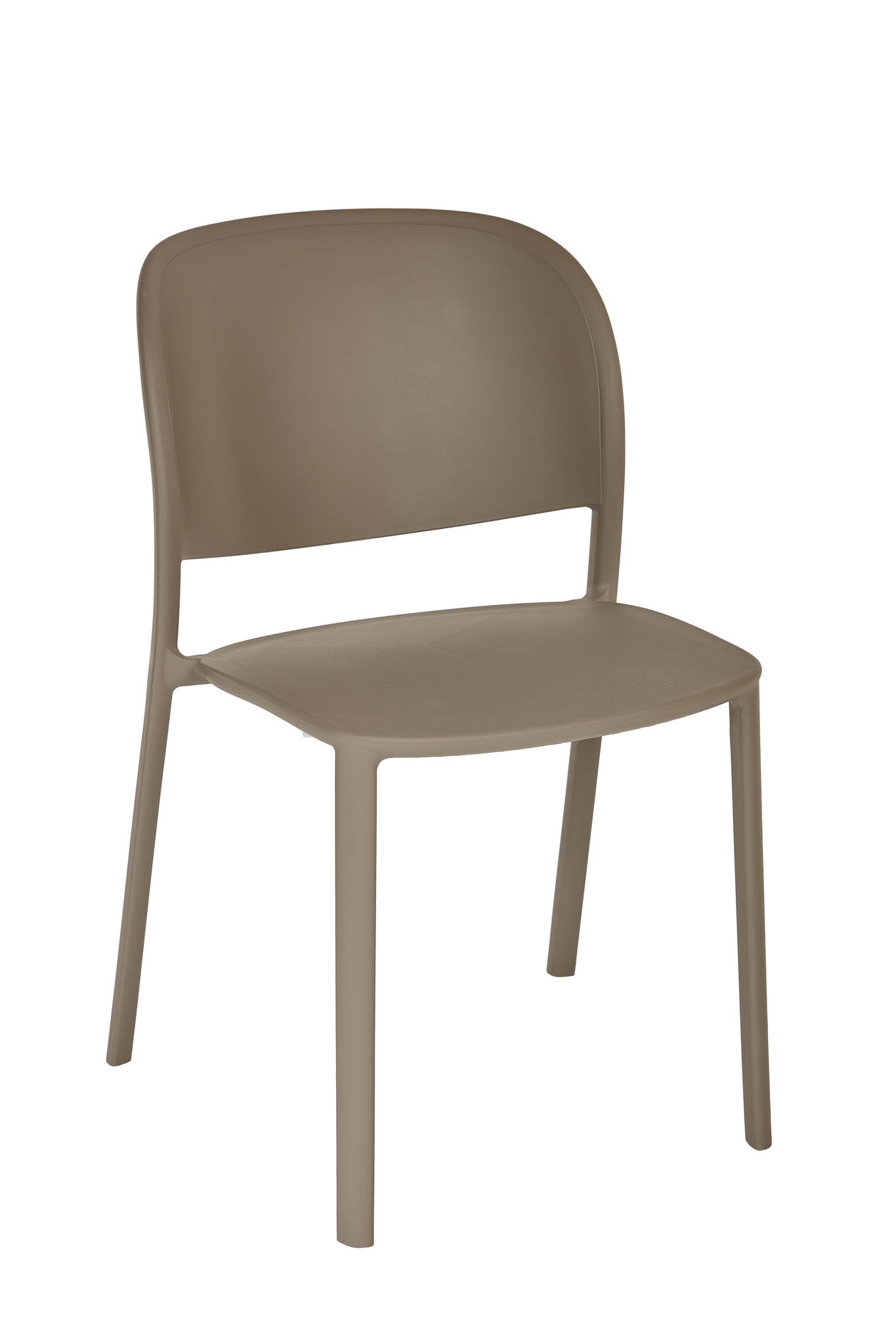 Plastová stolička TRENA Farba: Taupe