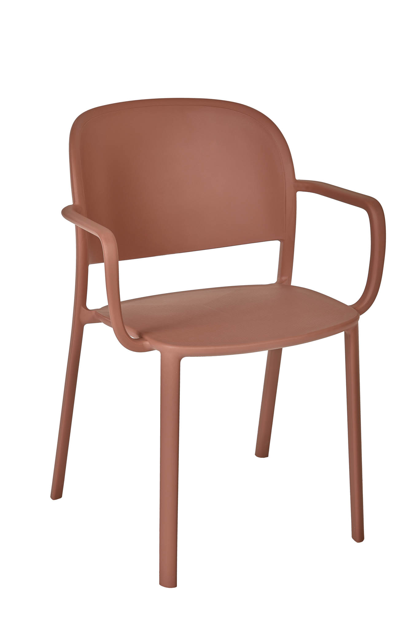 Plastová stolička s podrúčkami TRENA Farba: TerraCotta