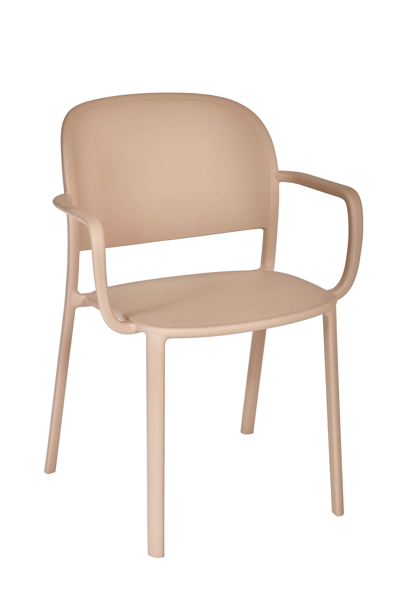 Plastová stolička s podrúčkami TRENA Farba: SoftPink